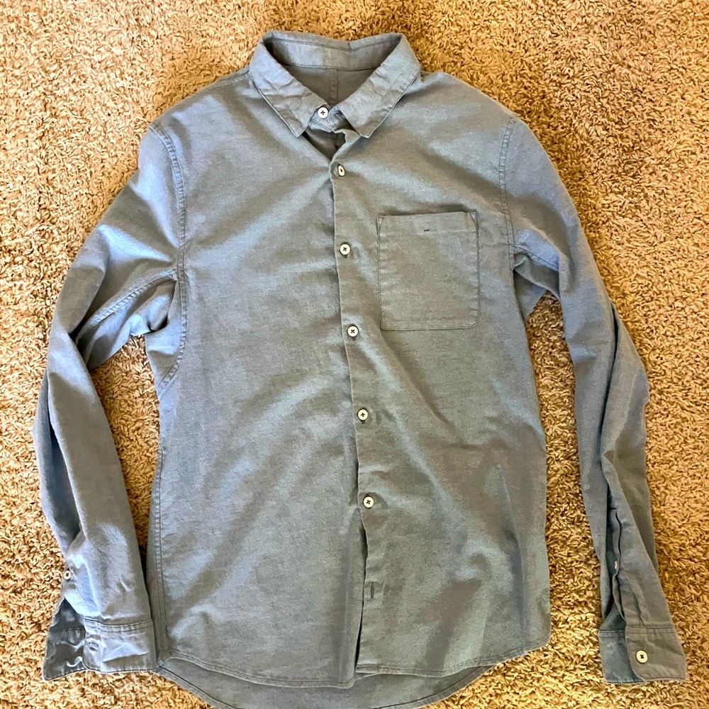 lululemon athletica Light Blue Men's Button-Down Shirt